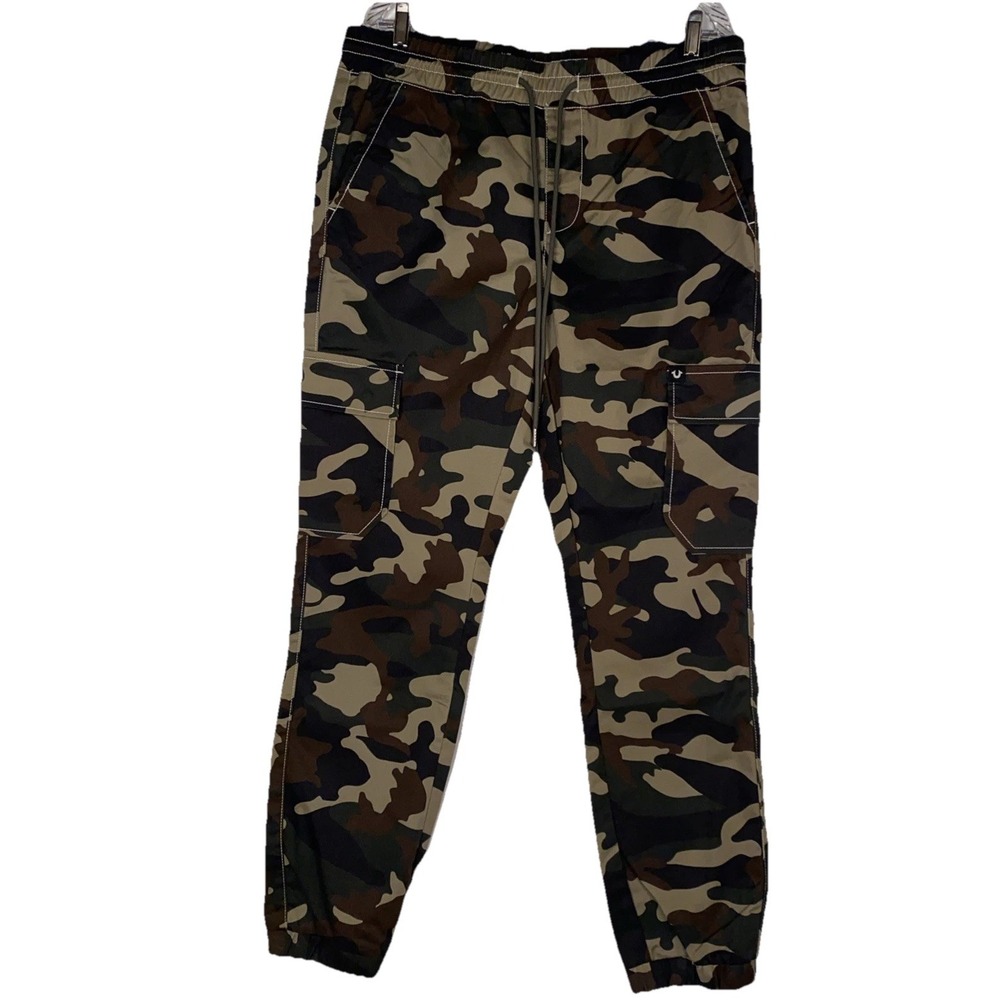 True Religion Camo Cargo Pants Men's Medium 139$ Retail NWT